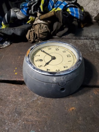 Продам Часы настенные механические трюмные судовые часы корабля катера лодки рет. . фото 8