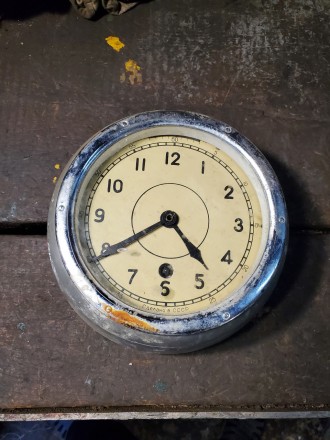 Продам Часы настенные механические трюмные судовые часы корабля катера лодки рет. . фото 2