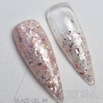 Гель-лак для ногтей з шиммером ТМ Crooz Blaze Gel №6 8 мл