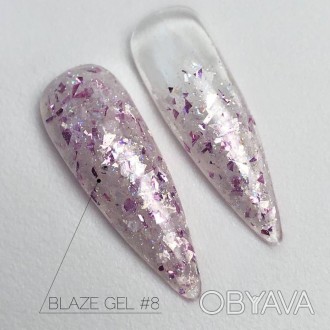 Гель-лак для ногтей з шиммером ТМ Crooz Blaze Gel №8 8 мл
