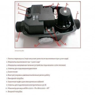 Защита сухого хода Brio 2000 автомат (с перезапуском) - электронное устройство у. . фото 3
