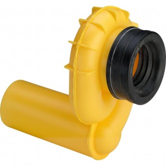 492465 Сифон пластиковый для писсуара встроенный боковой 90″ (желтый) VIEGA 
Про. . фото 2
