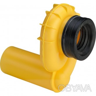 492465 Сифон пластиковый для писсуара встроенный боковой 90″ (желтый) VIEGA 
Про. . фото 1