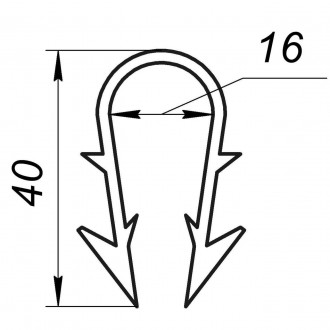 Гарпун-скоба для крепления трубы теплого пола Ø16, длина 40мм, белая (упаковка 1. . фото 6