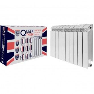 Радиатор биметаллический секционный QUEEN THERM 500/100 (кратно 10) (000019977). Киев. фото 1 Радиатор биметаллический секционный QUEEN THERM 500/100 (кратно 10) (000019977). Киев. фото 1