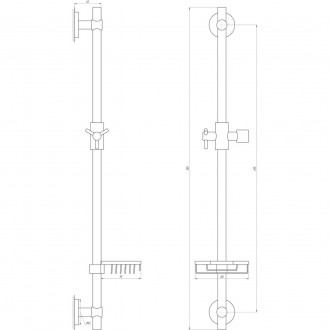 Душевая стойка Lux BT-1107-BB черная матовая, латунь, с мыльницей
Производитель:. . фото 7