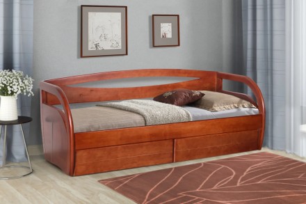 Кровать подростковая Бавария Подростковая кровать с 2 выдвижными ящиками, укомпл. . фото 2