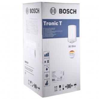 Водонагрівач Bosch Tronic 2000 TR 2000 T 50 SB / 50л, 1500W, Slim
Корисний об'єм. . фото 6