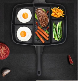 
Инновационная сковорода Magic Pan позволит вам приготовить сразу несколько блюд. . фото 2