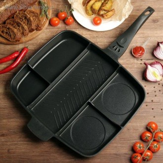 
Инновационная сковорода Magic Pan позволит вам приготовить сразу несколько блюд. . фото 5