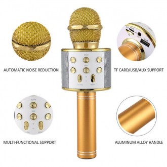 Беспроводной микрофон Wster WS-858 микрофон для караоке с Bluetooth
 
 
Особенно. . фото 7