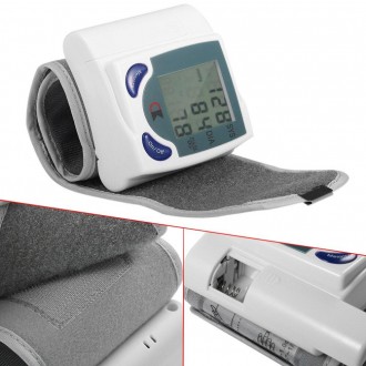 Автоматичний наручний тонометр на зап'ястя ― автоматичний вимірювач тиску та пул. . фото 9