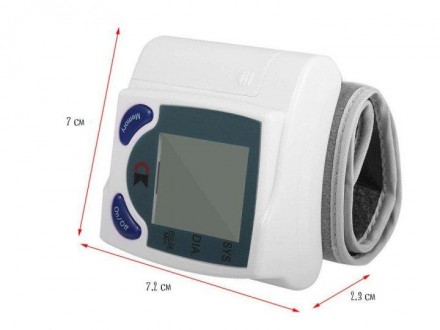 Автоматичний наручний тонометр на зап'ястя ― автоматичний вимірювач тиску та пул. . фото 3