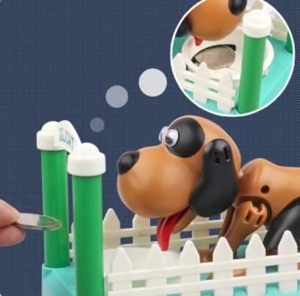 Зелений/червоний моделювання пластиковий банк мила собака Монета коробка, цифров. . фото 4