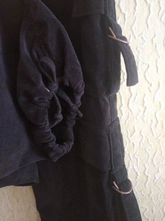 Черные вельветовые штаны карго на худеньких, Vinci, по бирке указано W: 26 L:34.. . фото 10