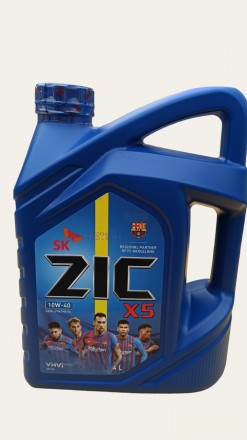 ZIC X5 10W-40 высококачественное полусинтетическое моторное масло для бензиновых. . фото 3