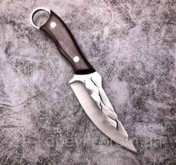 Нож охотничий походный с деревянной рукоятью в чехле 
H01– это нож охотничье-пох. . фото 2