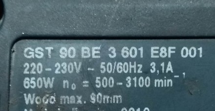 Продам оригинальные б/у запчасти на электролобзик Bosch GST 90 BE 3601E8F001 EU.. . фото 3