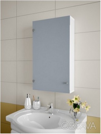  Ця шафка у ванну кімнату виготовлена з таких матеріалів: корпус із ДСП Swisspan. . фото 1