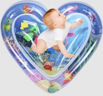 Надувной детский водный коврик для стимуляции развития ребенка в игровой форме. . . фото 10