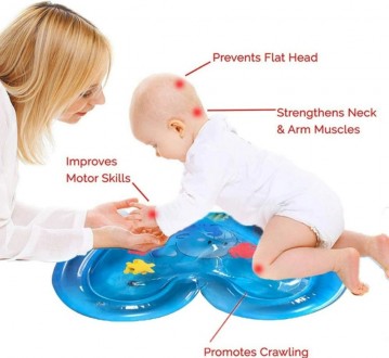 Надувний дитячий водний килимок для стимуляції розвитку дитини в ігровій формі. . . фото 5