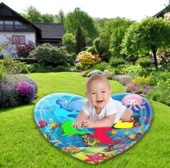 Надувной детский водный коврик для стимуляции развития ребенка в игровой форме. . . фото 11