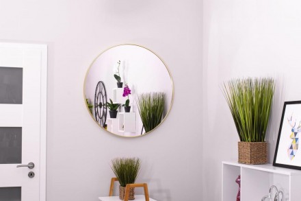 Кругле дзеркало — ідеальне доповнення до ванної кімнати, передпокою, гардероба, . . фото 6
