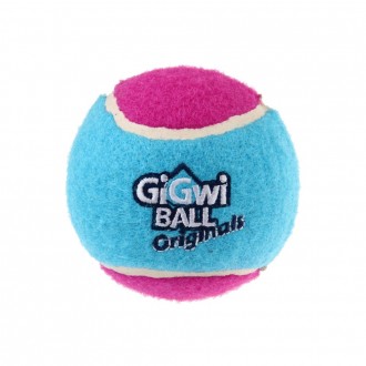 Гумова іграшка Gigwi Ball Originals м'ячик із пищалкою для собак 4 см набір із 3. . фото 6