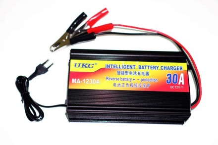 Зарядний пристрій для автомобіля 12 вольтів 30 амперів, UKC Battery Charger 30A
. . фото 6