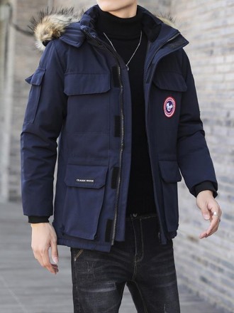 Мужские укороченные зимние пуховики в стиле "Canada"
Куртки полуприталенного кро. . фото 5