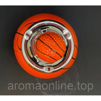 Пепельница с крышкой керамическая "Баскетбольный мяч" (13,5х9,5х9,5 см). . фото 4