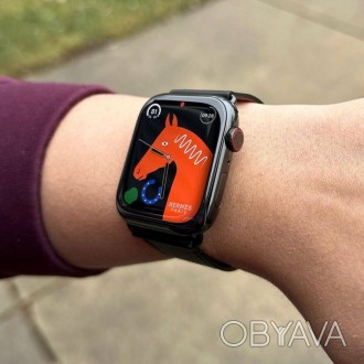 
 Чоловічий спортивний смарт годинник Smart Apple Watch Black
 Смарт-годинник з . . фото 1