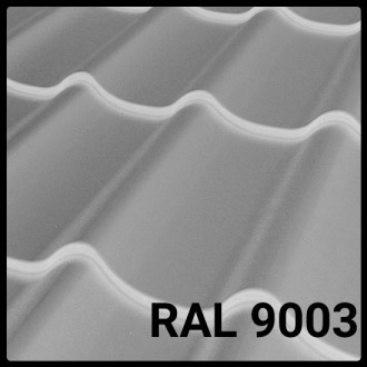 Модульна Металочерепиця Rauni RAL 9006 PE 0.45 Mini виробляється з невеличкою до. . фото 3