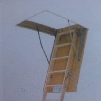 Раскладная чердачная лестница FAKRO LWS smart | 60 мм / 130 мм / 305 мм | трех-с. . фото 6
