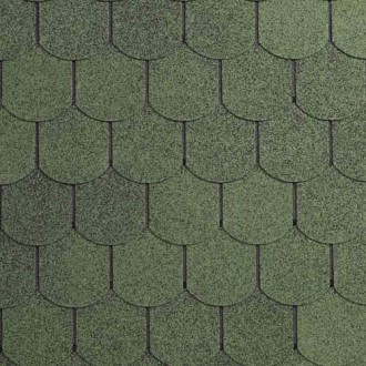 Битумная черепица IKO Superglass-Biber 03 Amazon Green. Днепр. фото 1