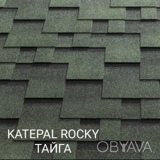 KATEPAL Super Rocky Тайга - мягкая черепица сделанная в Финляндии, размер гонта . . фото 1