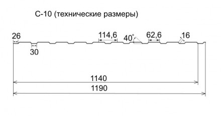 Купить в Харькове і Україні профільований настил для забору з висотою хвилі 10 м. . фото 5