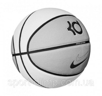 Мяч баскетбольный Nike ALL COURT 8P K DURANT DEFLATED SUMMIT WHITE/GREY FOG/BLAC. . фото 3