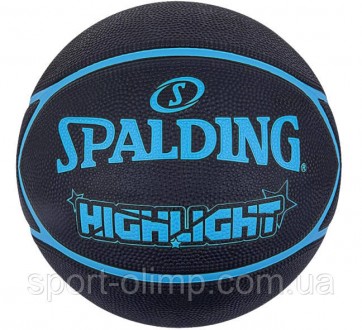 Мяч баскетбольный Spalding Highlight Черный, Синий размер 7 (84356Z)
Spalding Hi. . фото 2