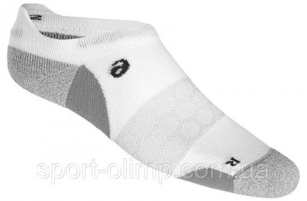 Спортивні унісекс-шкарпетки Asics Road Neutral Ped Single Tab 1-pack white/gray . . фото 3
