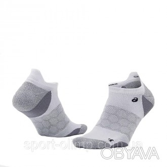 Спортивні унісекс-шкарпетки Asics Road Neutral Ped Single Tab 1-pack white/gray . . фото 1