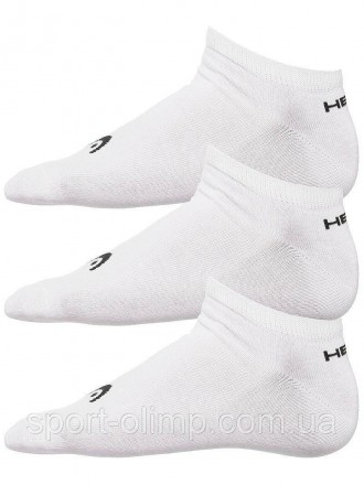 Спортивные носки Head Sneaker Unisex 3-pack white — 761010001-300 идеально подхо. . фото 3
