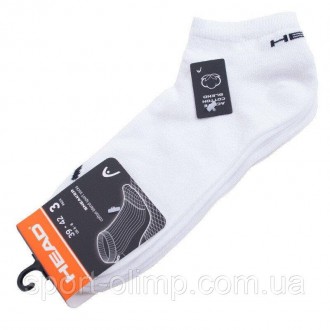 Спортивные носки Head Sneaker Unisex 3-pack white — 761010001-300 идеально подхо. . фото 6