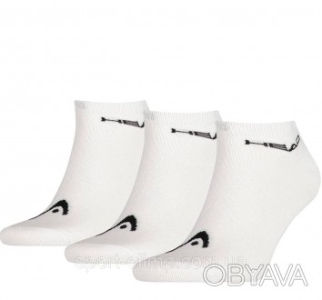 Спортивные носки Head Sneaker Unisex 3-pack white — 761010001-300 идеально подхо. . фото 1