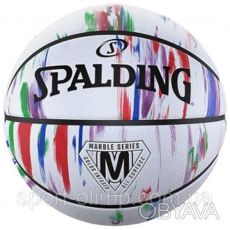 Мяч баскетбольный Spalding Marble Ball белый, красный, синий размер 7 84397Z
Spa. . фото 1