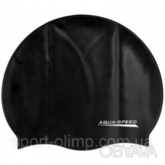 Шапочка для плавания из 100% силикона от AQUA SPEED, разработанная для обеспечен. . фото 1
