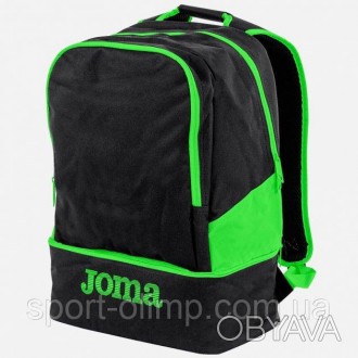 Рюкзак Joma ESTADIO III чорно-салатовий 400234.117
Спортивний рюкзак із подвійни. . фото 1