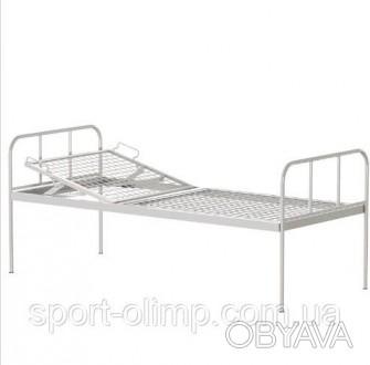 Металеве медичне ліжко виготовлене з високоміцної сертифікованої сталі, призначе. . фото 1