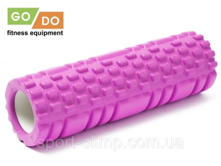 Массажный валик (ролл) для йоги фитнеса GO DO 29х10см розовый JD2-29
Массажный в. . фото 2