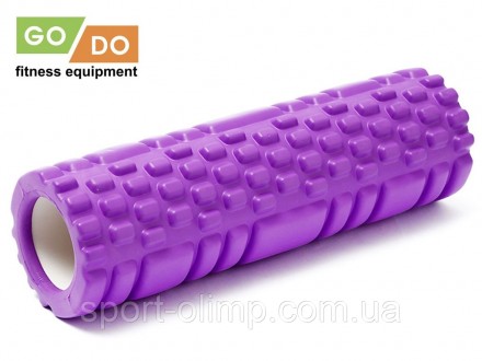 Массажный валик (ролл) для йоги фитнеса GO DO 29х10см фиолетовый JD2-29
Массажны. . фото 2